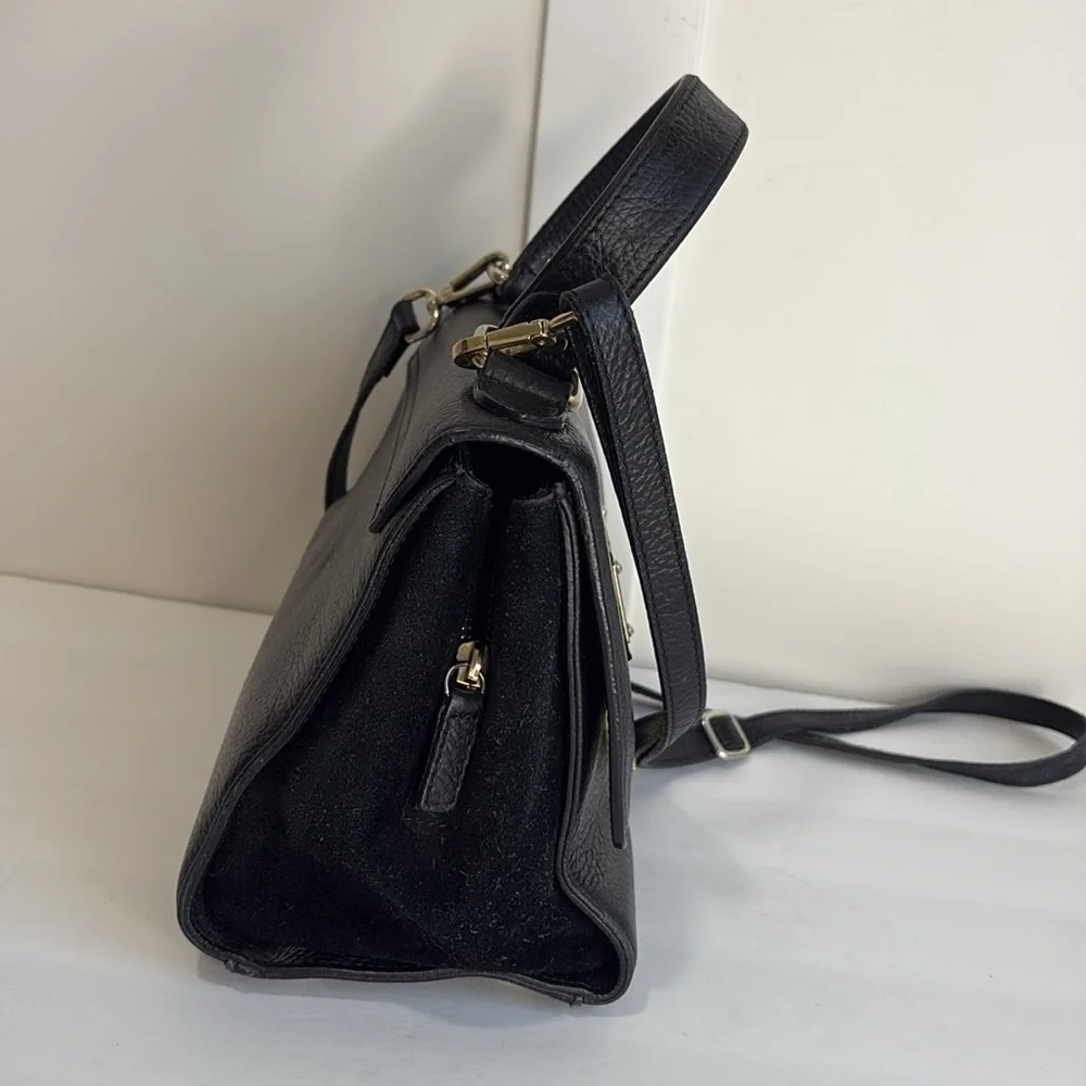 Valentino Amelie Black Leather Handbag